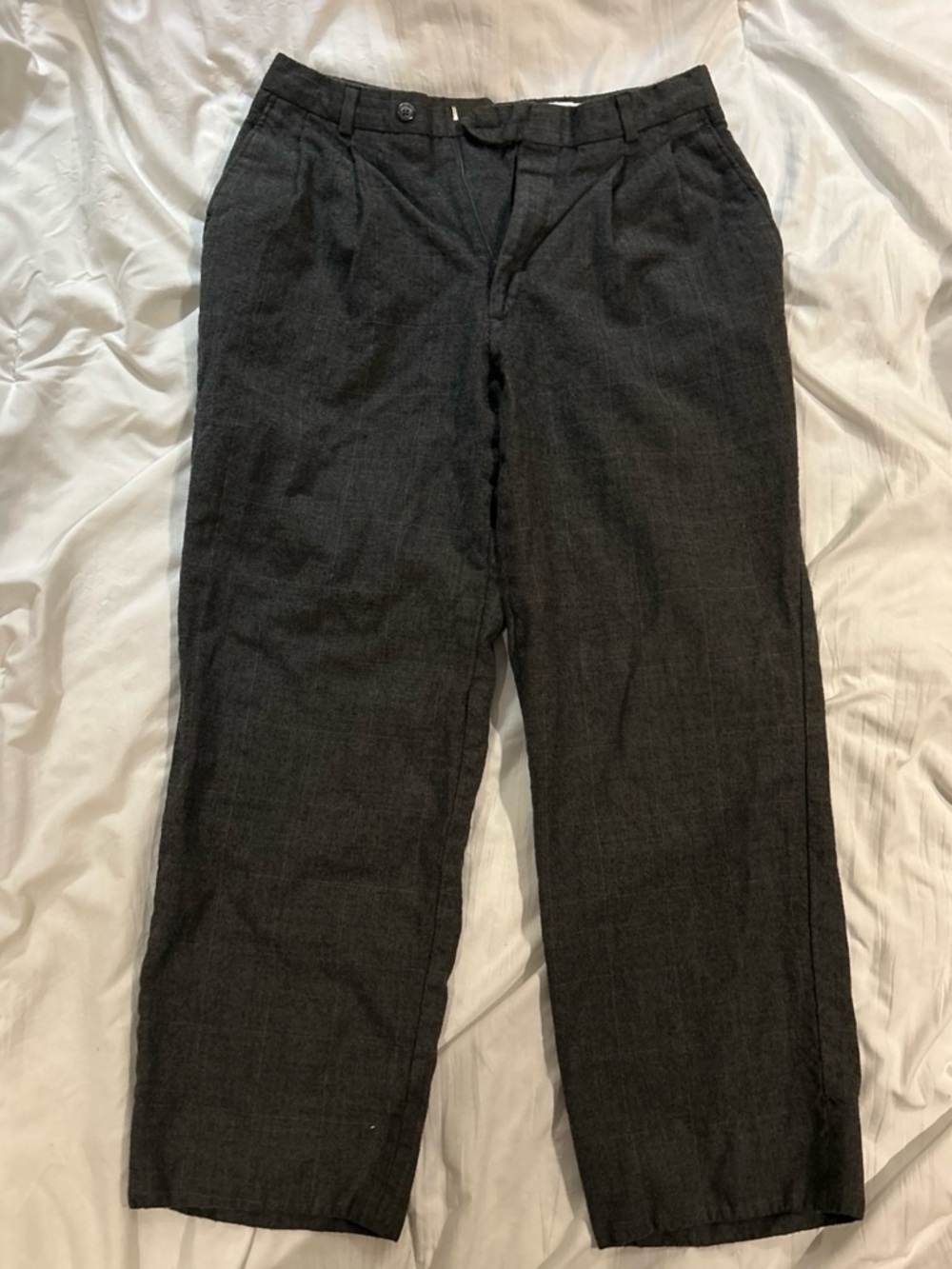 Women’s Dark Gray Classic Straight-Leg Pants